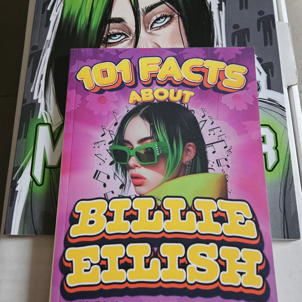 Two Books - 101 Facts About Billie Eilish And Colouring Book